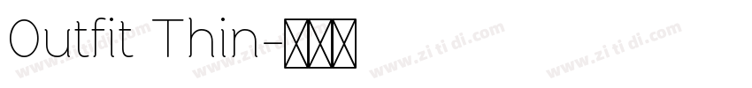 0utfit Thin字体转换